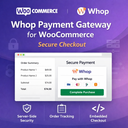 Whop Payment Gateway for WooCommerce – Secure Checkout